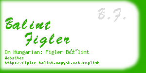 balint figler business card